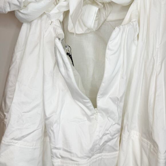 Aje Casabianca Puff Sleeve White Mini Dress Size 2 US / 6 AU NWT - Picture 7 of 10